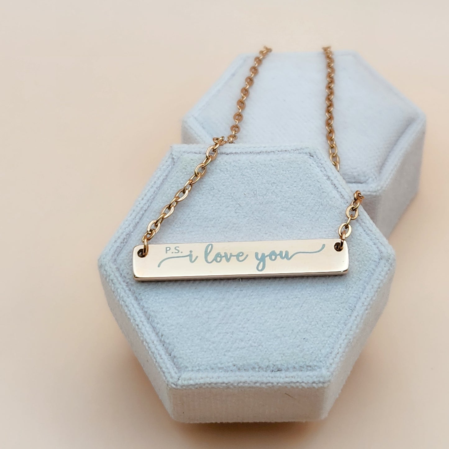 Engraved Bar Necklace