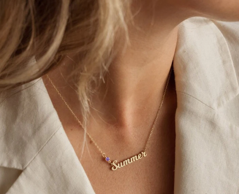 Birthstone Personalized Necklace