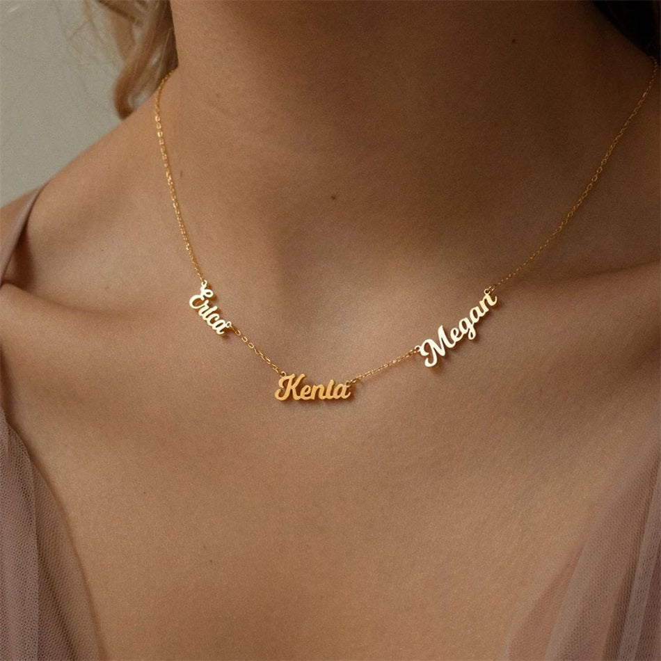 Personalized Necklace With Multiple Names
