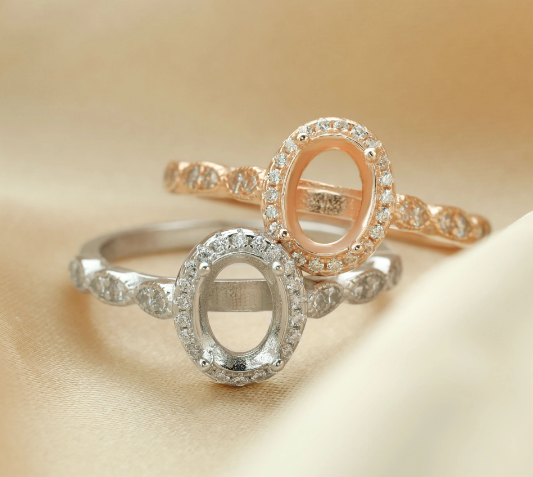 Cecilia Breastmilk Ring or Memorial Ring Setting