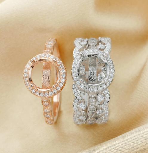 Arianna Triple Stacker Breastmilk Ring or Memorial Ring Setting