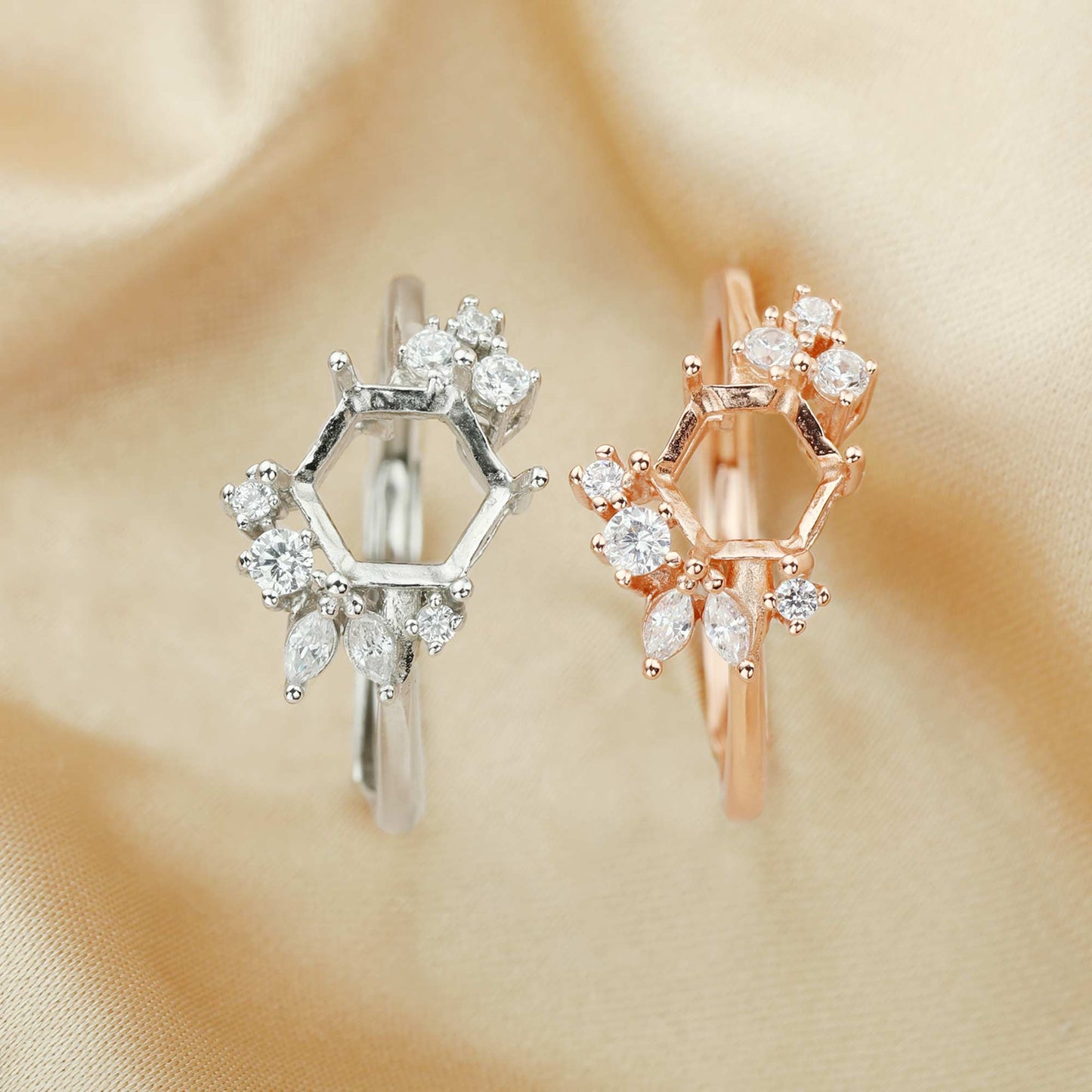 Melina Breastmilk Ring or Memorial Ring Setting