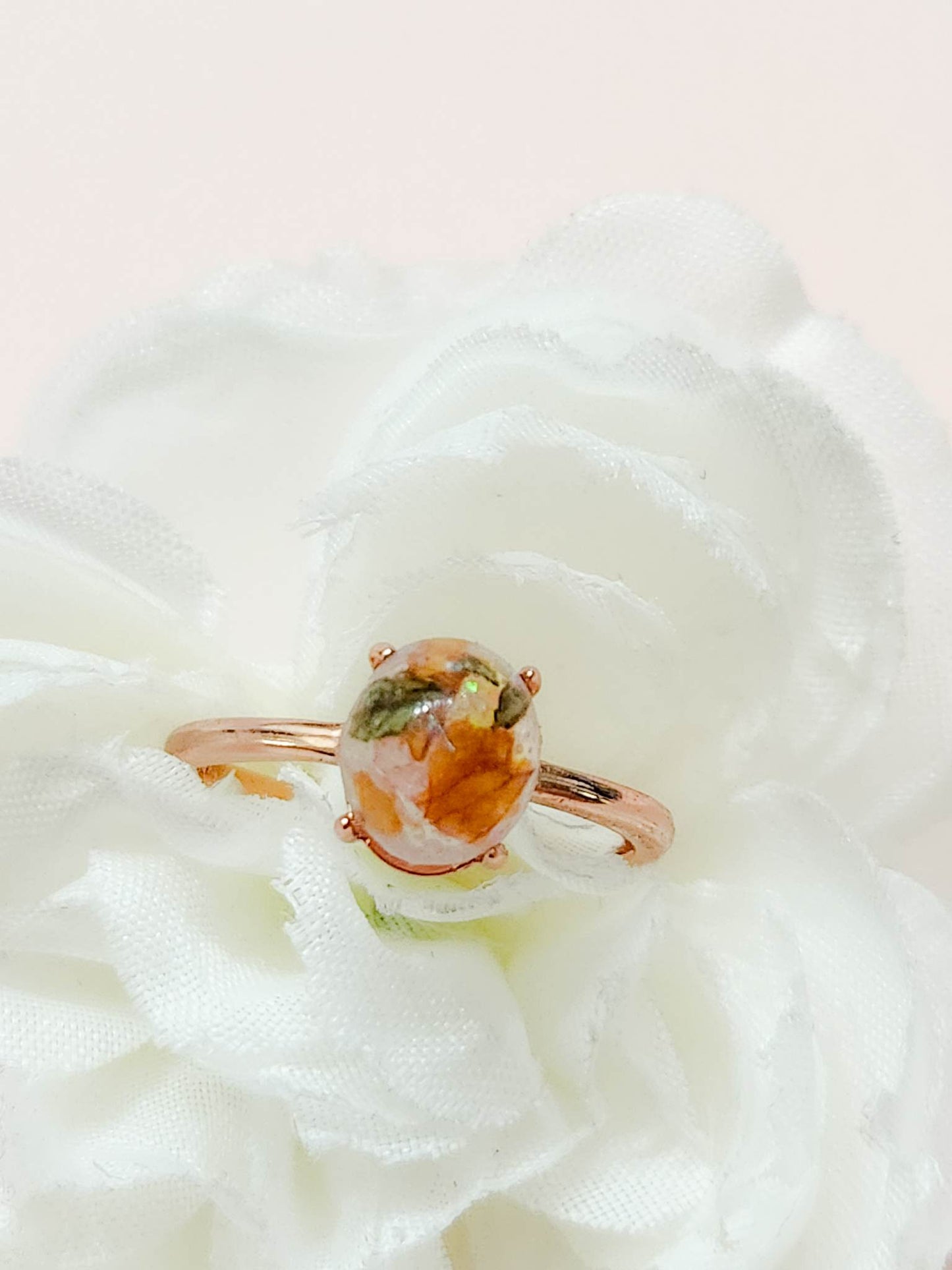 Grace Memorial Ring with Dried Flowers