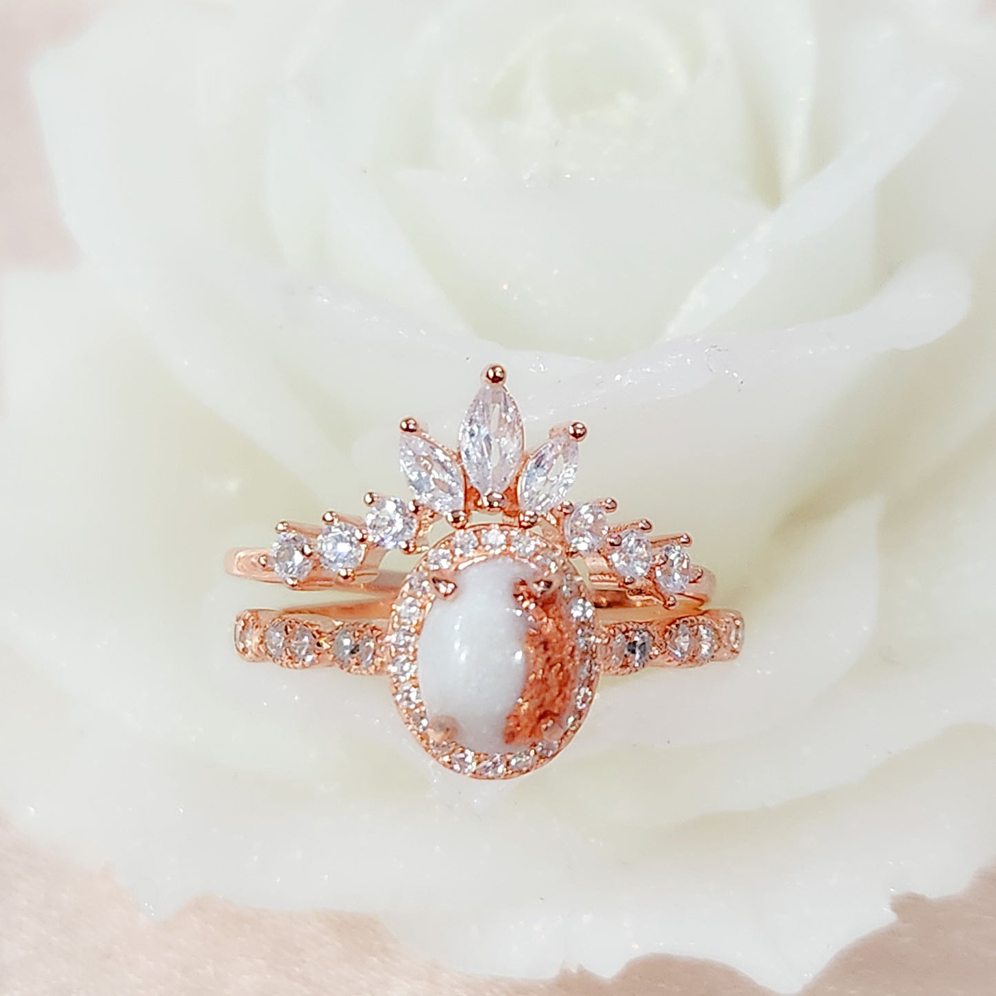 Cecilia Crown Stacker Ring