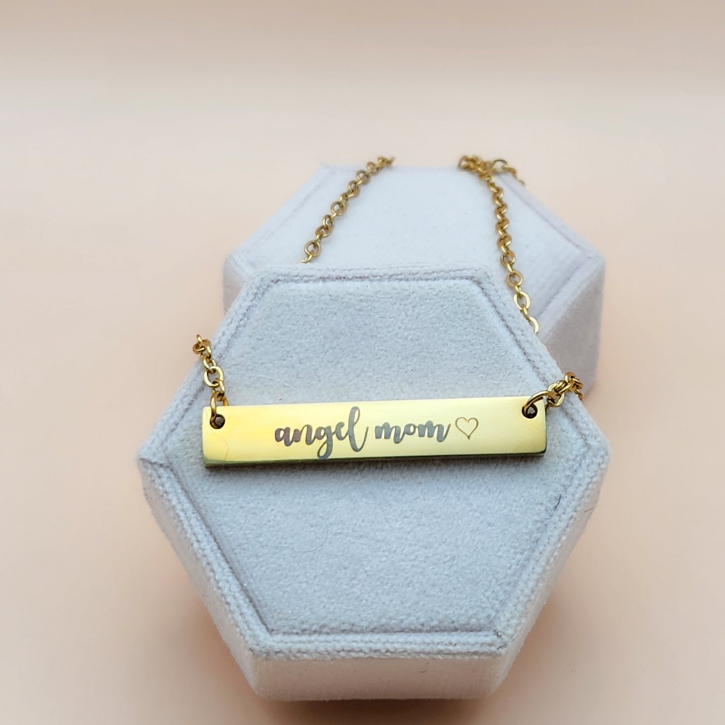 Engraved Bar Necklace