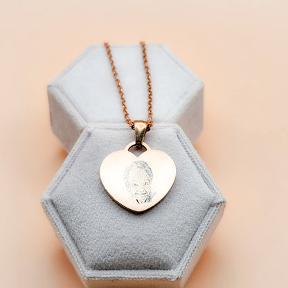 Engraved Photo Pendant