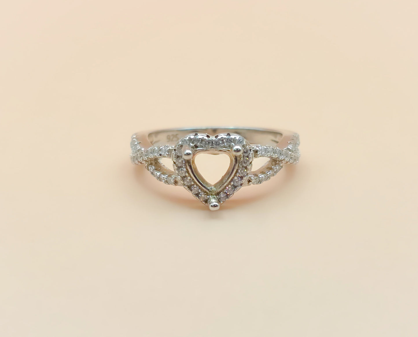 Heart Shape Ring Size 8