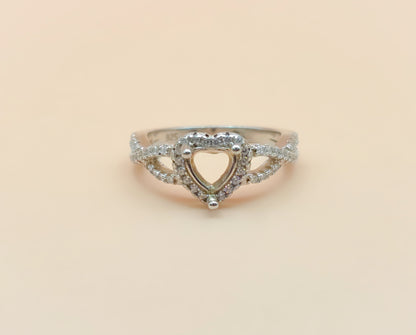Heart Shape Ring Size 8