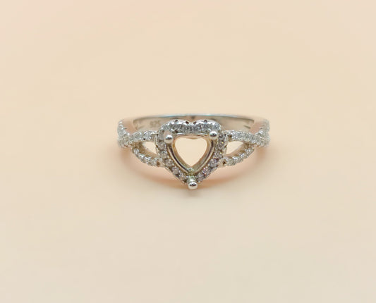 Heart Shape Ring Size 8
