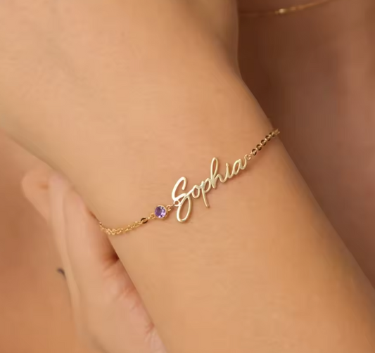 Birthstone Personalized Bracelet