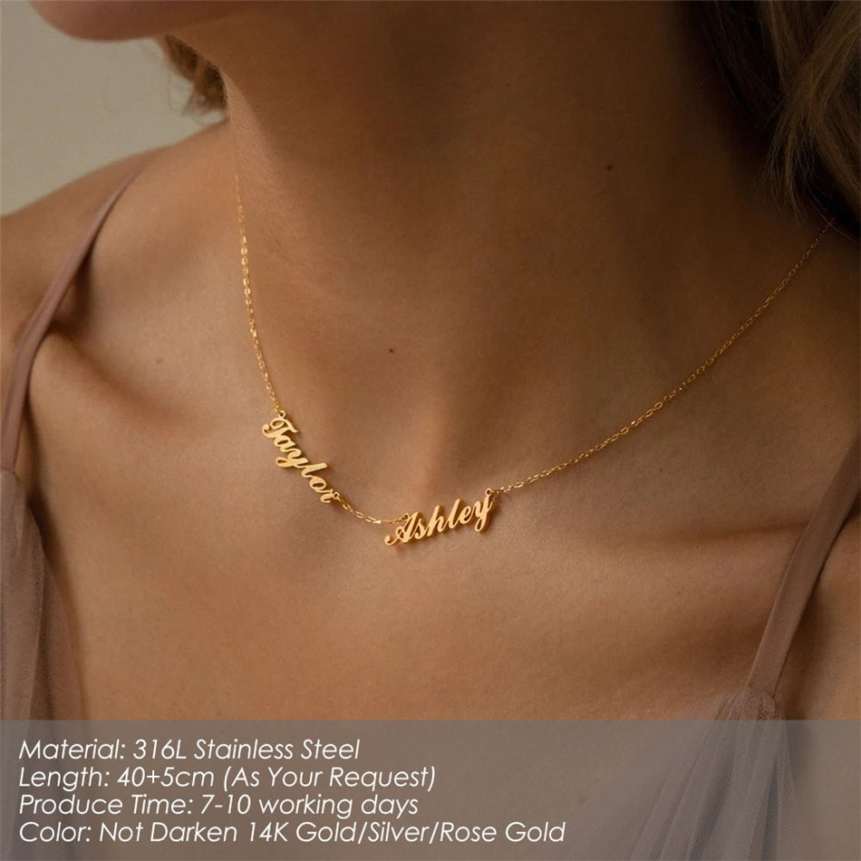 Personalized Necklace With Multiple Names