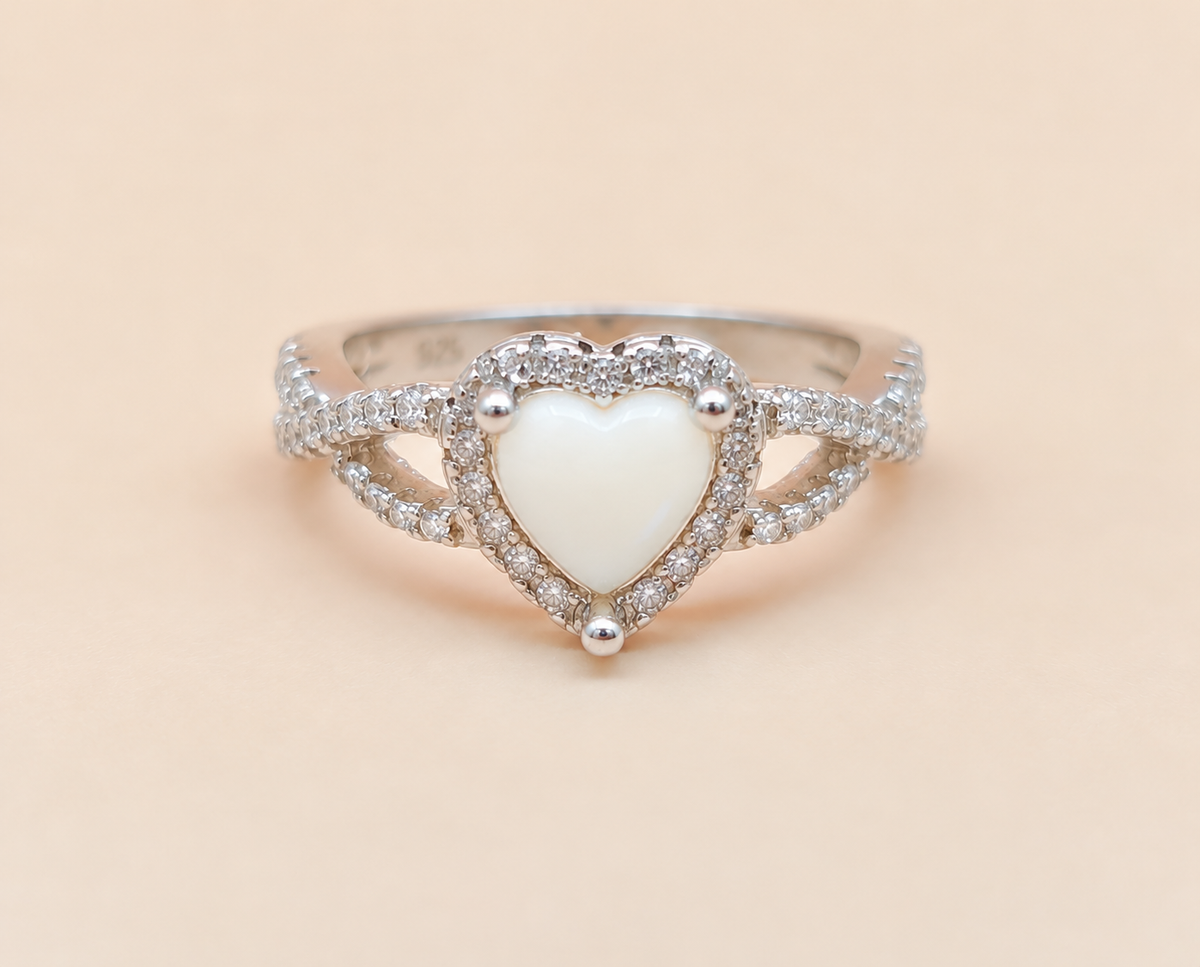 Heart Shape Ring Size 8