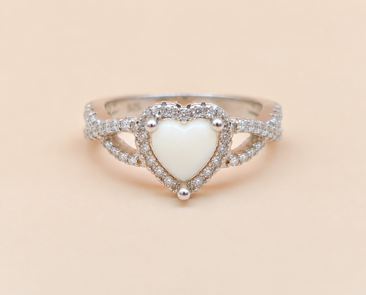 Heart Shape Ring Size 8