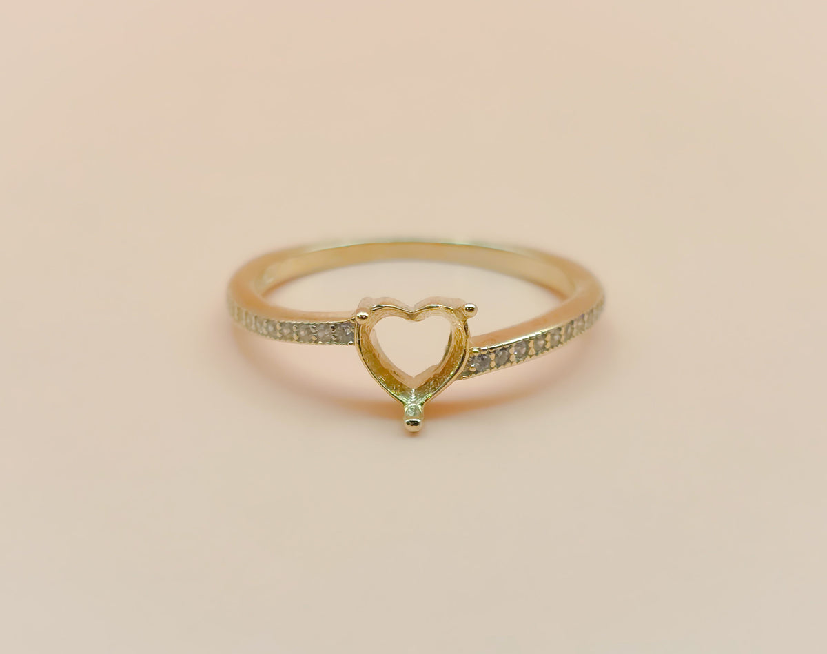 Small Heart Ring Size 8