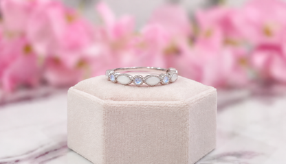 Analise Half Band Size 7.5 June Birthstones