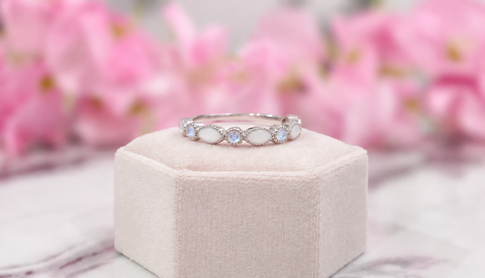 Analise Half Band Size 7.5 June Birthstones