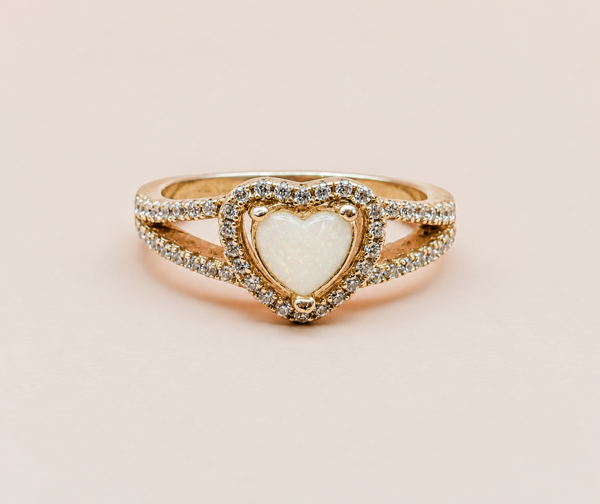 Heart Shape Ring Size 7