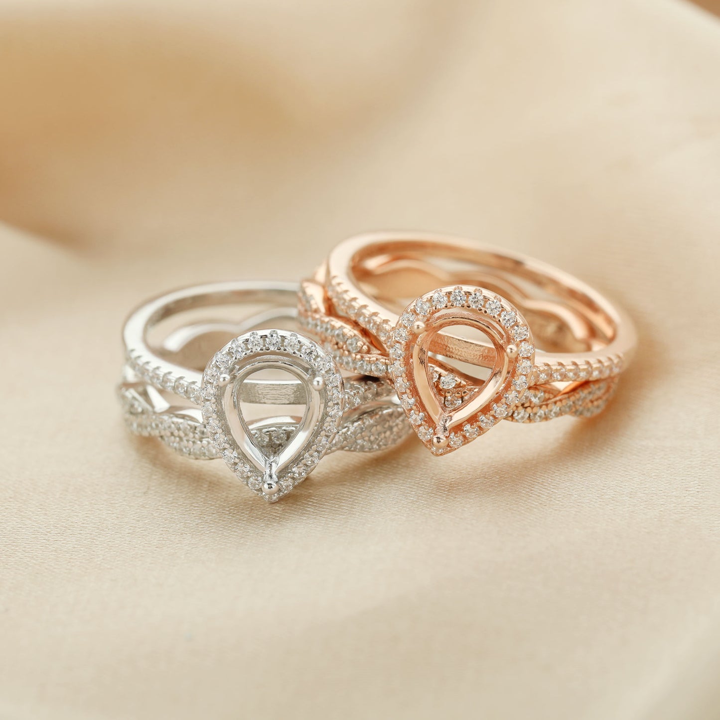 Juliet Stacker Breastmilk Ring or Memorial Ring Setting