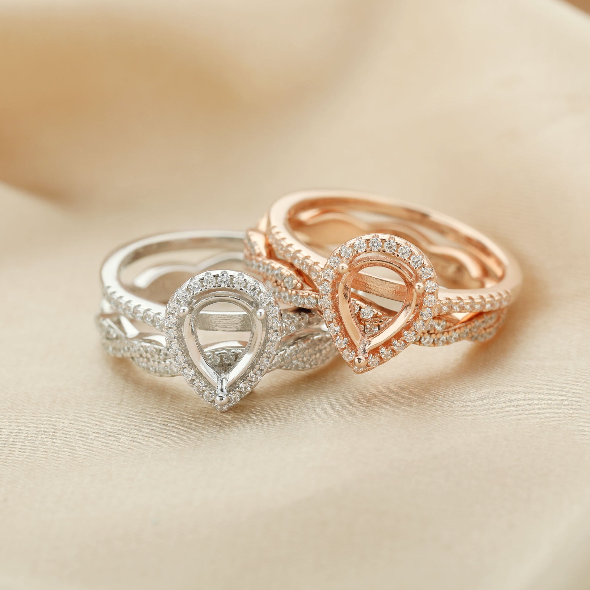 Juliet Stacker Breastmilk Ring or Memorial Ring Setting