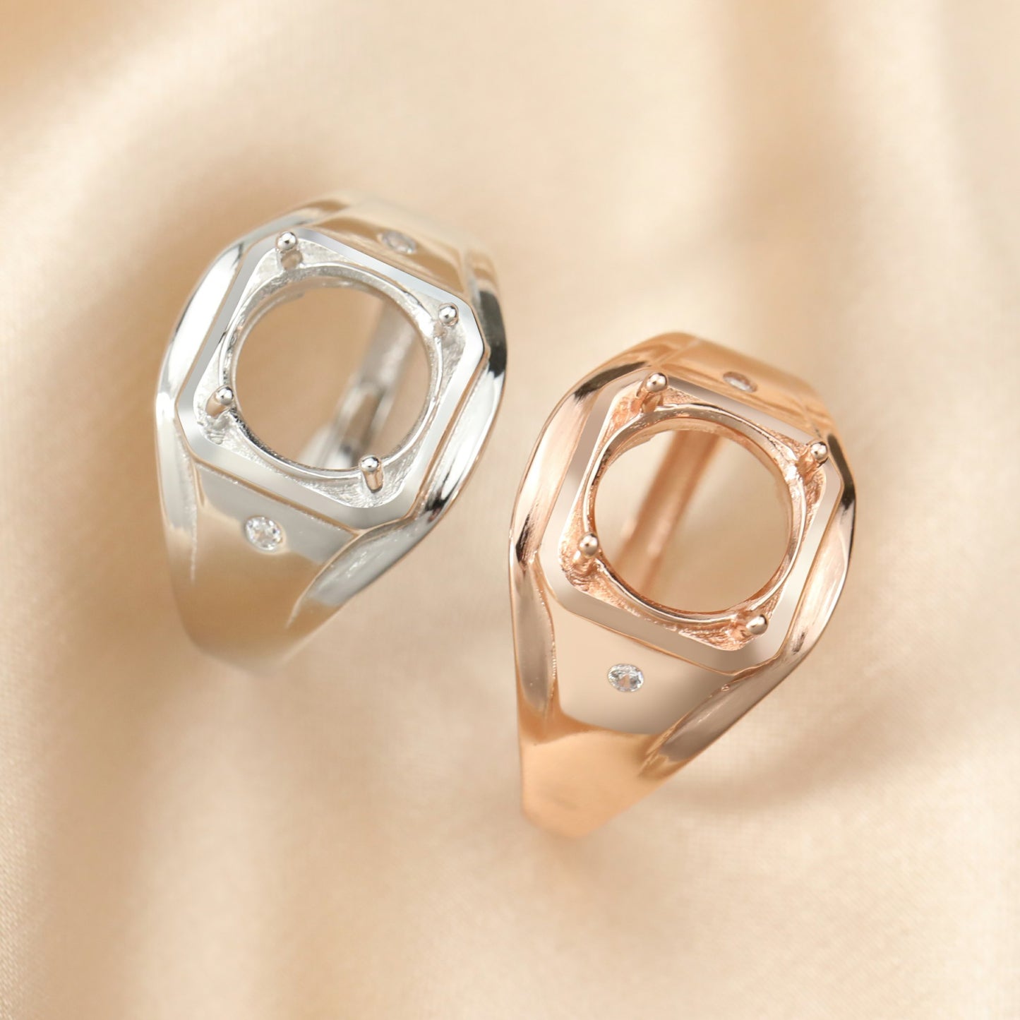 Benjamin Breastmilk Ring or Memorial Ring Setting 
