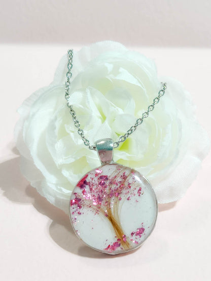 Tree of Life Breastmilk Necklace With Baby Hair